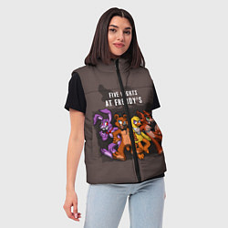 Женский жилет Five Nights At Freddy's, цвет: 3D-красный — фото 2