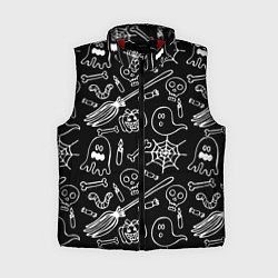 Женский жилет Призрачный арт, цвет: 3D-красный