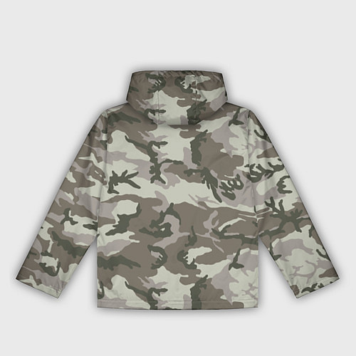 Женская ветровка Камуфляж лесной летний / 3D-Черный – фото 2