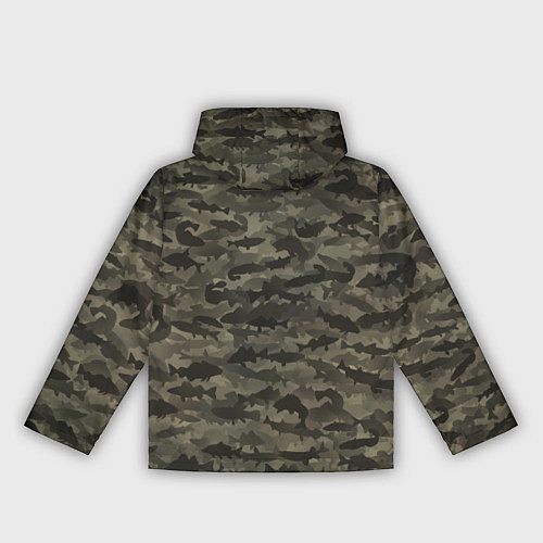 Женская ветровка Камуфляж рыбака / 3D-Черный – фото 2