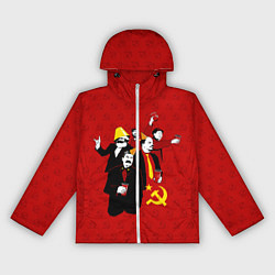 Ветровка с капюшоном женская Communist Party, цвет: 3D-белый