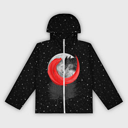 Ветровка с капюшоном женская Красная шапочка, цвет: 3D-белый