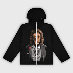 Ветровка с капюшоном женская Мистер Лев, цвет: 3D-белый