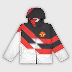 Ветровка с капюшоном женская Manchester United: Stipe, цвет: 3D-черный