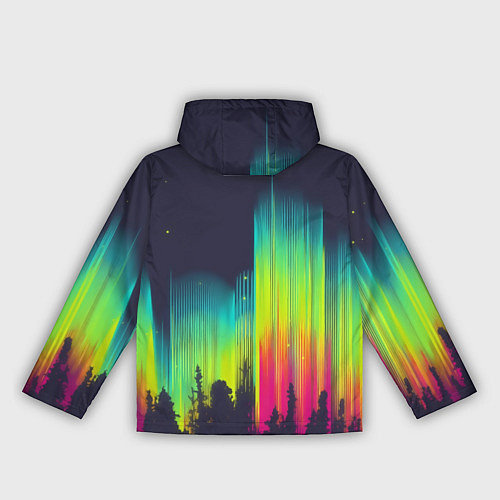 Женская ветровка Северное сияние / 3D-Черный – фото 2