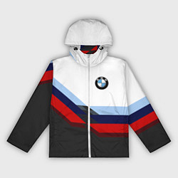 Ветровка с капюшоном женская BMW M SPORT, цвет: 3D-белый