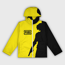 Ветровка с капюшоном женская PUBG: Yellow Shadow, цвет: 3D-белый