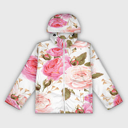 Ветровка с капюшоном женская Spring Flowers, цвет: 3D-белый