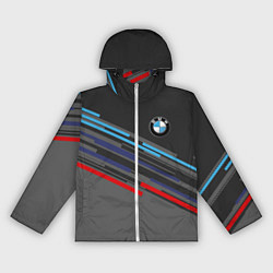 Ветровка с капюшоном женская BMW BRAND COLOR, цвет: 3D-белый