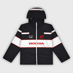Ветровка с капюшоном женская Honda Sport, цвет: 3D-белый