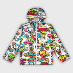 Ветровка с капюшоном женская Pop art Fashion, цвет: 3D-белый