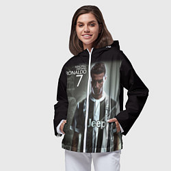 Ветровка с капюшоном женская RONALDO 7, цвет: 3D-белый — фото 2