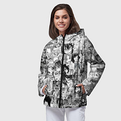 Ветровка с капюшоном женская AHEGAO, цвет: 3D-черный — фото 2