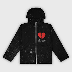 Ветровка с капюшоном женская Lil Peep: Broken Heart, цвет: 3D-белый