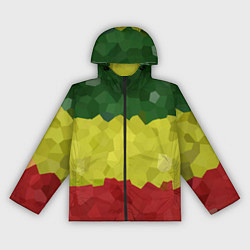 Ветровка с капюшоном женская Эфиопия, цвет: 3D-черный