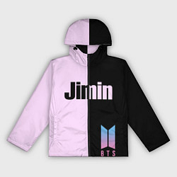 Ветровка с капюшоном женская BTS Jimin, цвет: 3D-черный