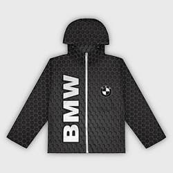 Ветровка с капюшоном женская BMW, цвет: 3D-белый