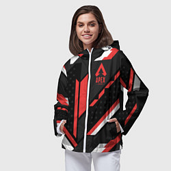 Ветровка с капюшоном женская Apex Cyrex, цвет: 3D-белый — фото 2