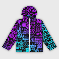 Ветровка с капюшоном женская BTS Logos, цвет: 3D-белый