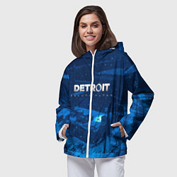 Ветровка с капюшоном женская Detroit: Become Human, цвет: 3D-белый — фото 2