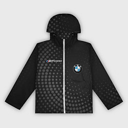 Ветровка с капюшоном женская BMW, цвет: 3D-белый