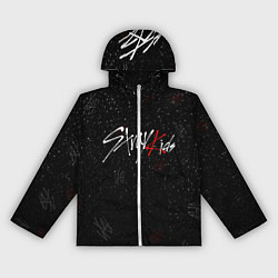 Ветровка с капюшоном женская STRAY KIDS, цвет: 3D-белый