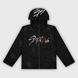 Ветровка с капюшоном женская STRAY KIDS, цвет: 3D-черный