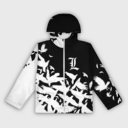 Ветровка с капюшоном женская L flying birds, цвет: 3D-белый