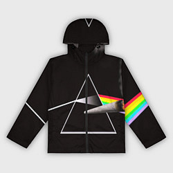 Ветровка с капюшоном женская PINK FLOYD, цвет: 3D-черный