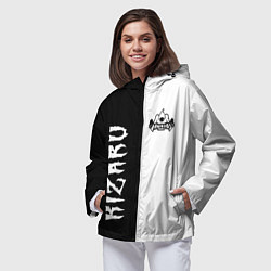 Ветровка с капюшоном женская KIZARU, цвет: 3D-черный — фото 2