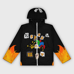 Ветровка с капюшоном женская Король и Шут Анархия спина, цвет: 3D-белый