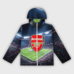 Ветровка с капюшоном женская FC Arsenal, цвет: 3D-белый