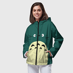 Ветровка с капюшоном женская Totoro, цвет: 3D-черный — фото 2