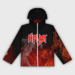 Ветровка с капюшоном женская АРИЯ, цвет: 3D-белый