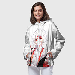 Ветровка с капюшоном женская Сузуя Джузо, цвет: 3D-белый — фото 2