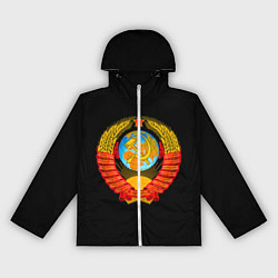 Ветровка с капюшоном женская СССР, цвет: 3D-белый