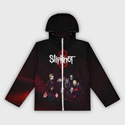 Ветровка с капюшоном женская Slipknot, цвет: 3D-белый