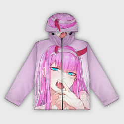 Ветровка с капюшоном женская Ahegao, цвет: 3D-черный