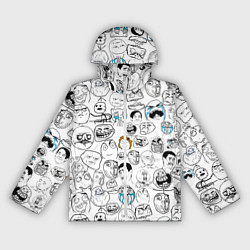 Ветровка с капюшоном женская МЕМЫ, цвет: 3D-белый