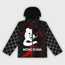 Ветровка с капюшоном женская MONOKUMA, цвет: 3D-черный