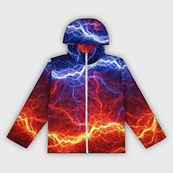 Ветровка с капюшоном женская Лёд и огонь, цвет: 3D-белый