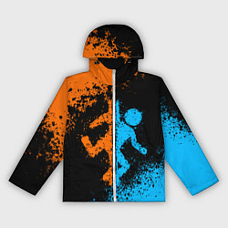 Ветровка с капюшоном женская PORTAL, цвет: 3D-белый