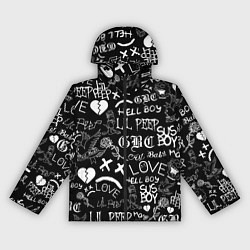 Ветровка с капюшоном женская LIL PEEP LOGOBOMBING, цвет: 3D-черный