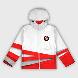 Ветровка с капюшоном женская BMW, цвет: 3D-белый