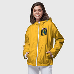 Ветровка с капюшоном женская Моя геройская академия, цвет: 3D-белый — фото 2