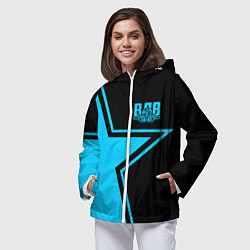 Ветровка с капюшоном женская ВДВ, цвет: 3D-белый — фото 2