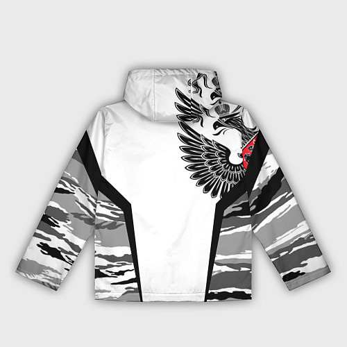 Женская ветровка Камуфляж Россия / 3D-Черный – фото 2