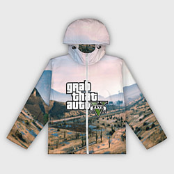 Ветровка с капюшоном женская Grand Theft Auto 5, цвет: 3D-белый