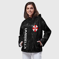 Ветровка с капюшоном женская UMBRELLA CORP, цвет: 3D-черный — фото 2