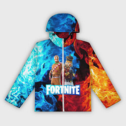 Ветровка с капюшоном женская Фортнайт, цвет: 3D-белый